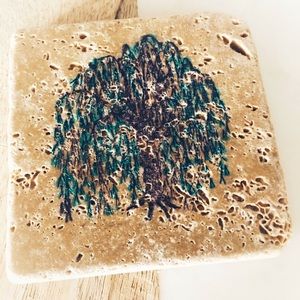 Natural stone coasters